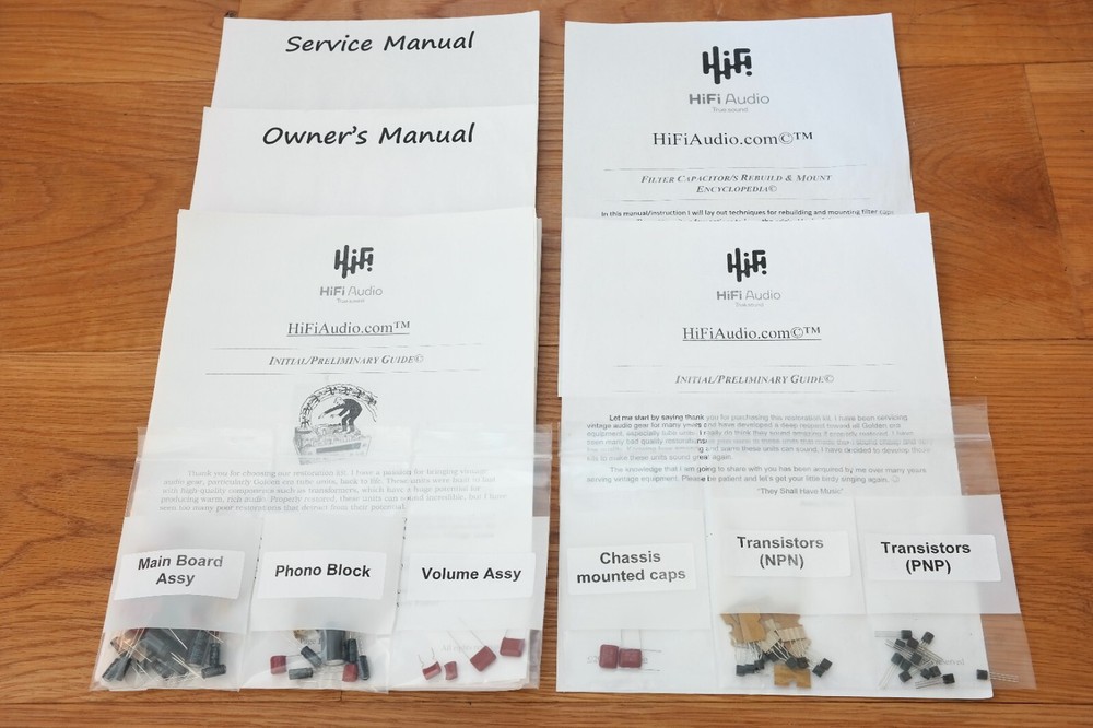 Crown IC-150 IC-150A restoration kit repair service recap filter capacitor