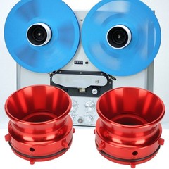 1 Pair NAB Hub Adapters Professional Polished Aluminum Reel To Reel Tape Opener