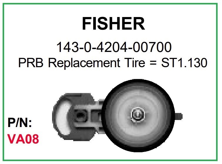 New PRB VA08 VCR Idler For Fisher: 143-0-4204-00700 VA-08