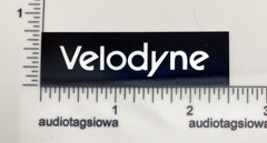 Velodyne Custom Made Badge Logo Emblem Silver Aluminum