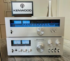 Kenwood KA-5700 Amp + KT-5500 Tuner Combo – Serviced/Working. Blue LEDs. 40 WPC