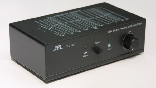 Technolink BLACK Finish TC-753LC Phono Preamp w/ Aux Input