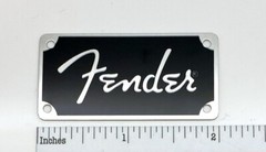 Fender Spaghetti Logo for Amp or Case Badge Custom Made Silver Aluminum