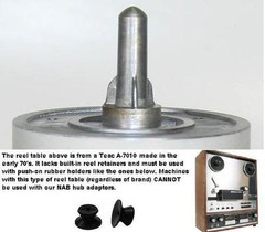 ONE PAIR; Brand New NAB Hub Adapters for 10.5″ Reels