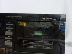 MITSUBISHI DT-157 AUTO CHANGER 7+1 DOUBLE CASSETTE DECK PARTS ONLY UNTESTED
