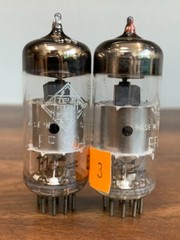 2 Tubes EF804 Telefunken Sliver Plates – NOS, Matched pair