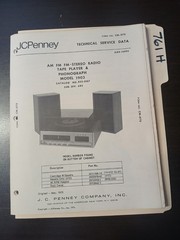 JC Penney 1903 Service Manual Original Repair Book Stereo Tape Record Player