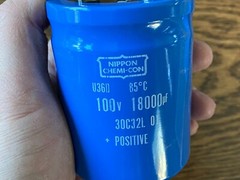 2 New 18000 uf 100v Capacitors Phase Linear 700 Hafler DH-500 Adcom Main Filter