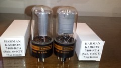 ⭐️RCA⭐️Test NOS Matched Pair (For HARMAN KARDON) 7408 6V6GT Double D Getter Tube
