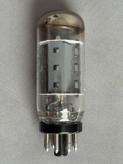 GE 7591A Tube Coin Base top halo getter tests NOS