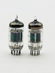 x2 NEW Vintage PAIR NOS GE JAN 5814A 12AU7 Military Vacuum Electron Tubes H8