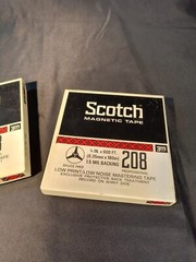 Scotch Magnetic Tape 208 Professional 1/4” x 600ft 3M New Old Stock – Lot of 2