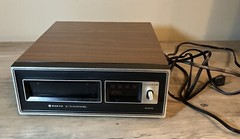 Vintage Sanyo 2/4 channel stereo 8 track tape player works Rd8010