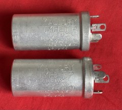NOS MALLORY 15 uF 450V Capacitor good! type F.P. but without Paper Label 1″ dia
