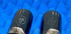 2 National Union 6V6GT Tubes / Amplitrex Tested Strong / Match Date Smoked Glass