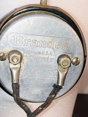 VTG 20’s 30’s Headphones C. Brandes USA Superior 1/4” connector Metal Headband