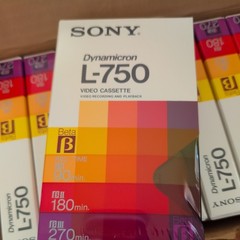 12)Sony L-750 Beta Dynamicron Video Cassette Tape Factory Sealed New 270 minutes