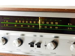 SANSUI 210 WORKS! 1970’s AM/FM Receiver SILVER FACE Japan Excellent Condition