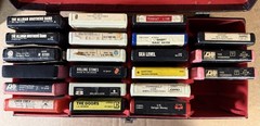 Vintage 1970s Audiovox Stereo 8 Track player Model C 844 bundle. Tested & Plays