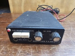 GC Electronics 12V Solid State Vintage PA Amplifier POWERS ON