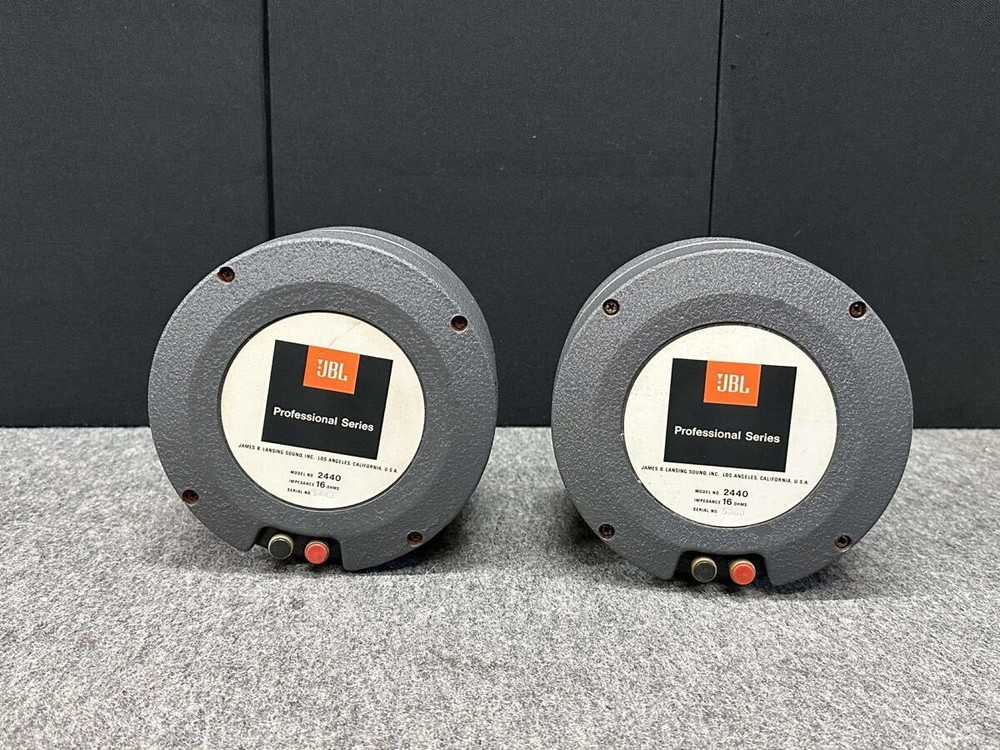 JBL 2440 Driver Pair – Early Model / Roll Edge / Excellent Condition / Tested