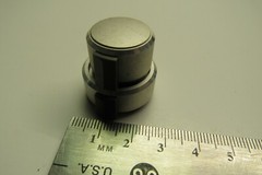 1 ONLY OF 3 TEAC X-300 X-300R 2-PART MIC LINE OUTPUT CONTROL KNOB