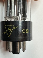 Sylvania 6SN7GTB Chrome Dome Vacuum Tube USA Tested 3900/3700
