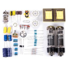 HiFi EL34 Vacuum Tube Amplifier Class A Single-ended Stereo Audio Amp DIY Kit