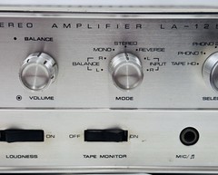 Lafayette Model LA-125T Transistor Stereo Amplifier tested working