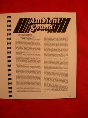 ONE BRAND NEW COPY OF THE MCINTOSH “INFORMATION DOCUMENT”: VOL. 1, NO. 3
