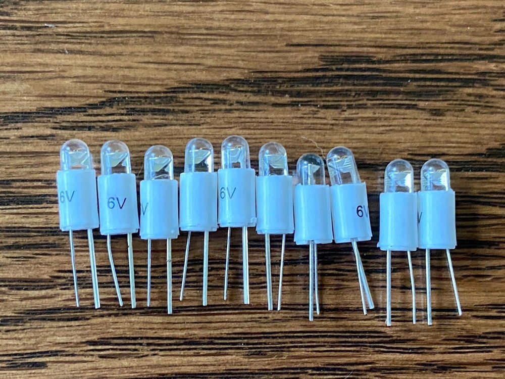 10 New Warm White 6V Bi-Pin LED Lamp Light Bulbs Marantz 4100 4140 4230 4240 6.3
