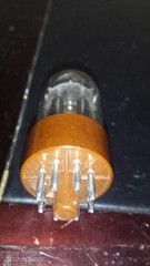 ⭐️USA⭐️1950s Tested NOS Sylvania 6SL7GT BLACK Plates TUBE O Getter TV-7 tested