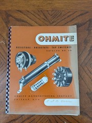 Vintage Ohmite Catalog Stock List & Red Devil Bulletin