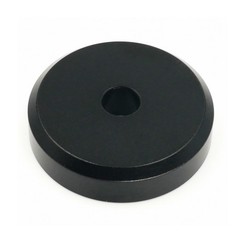 45 Record Adapter Aluminum 45 RPM Adapter for Record Player (Black)