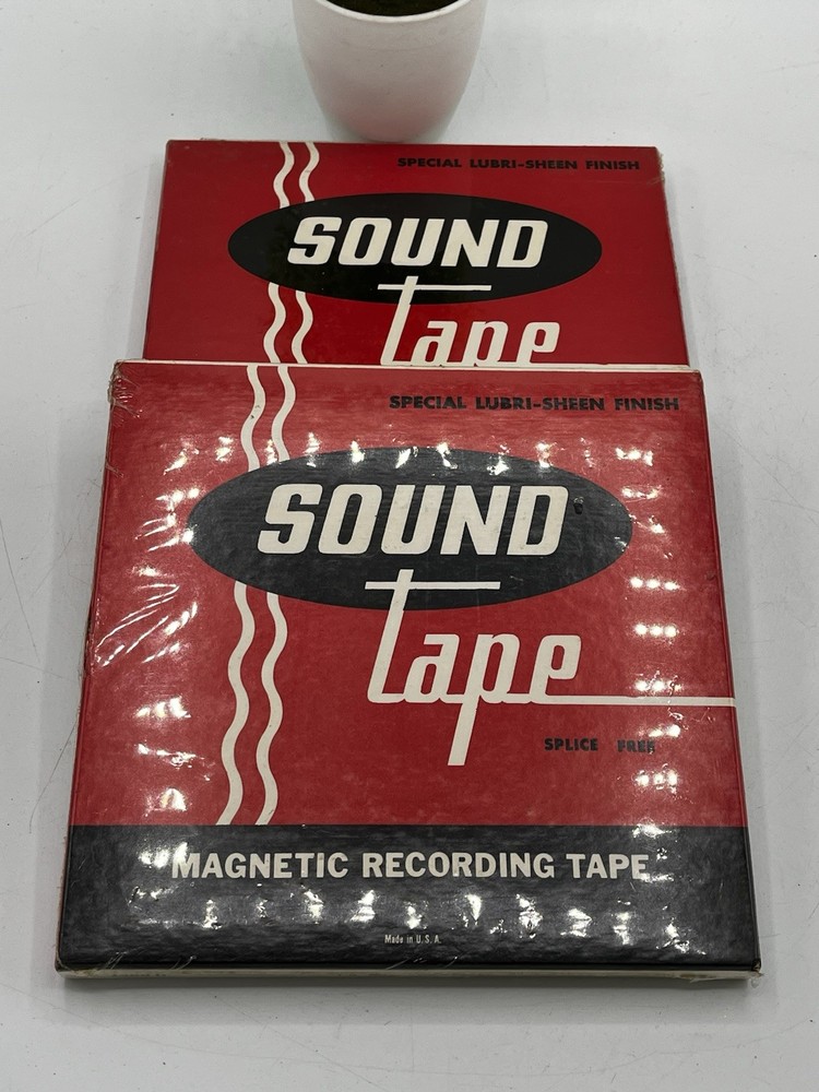 Vintage Reel to Reel Recording Tape Lot 2 Sound Tape 1200ft 1 Sealed 1 Open