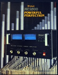 McIntosh MC 2500 Amplifier – 6 page Brochure