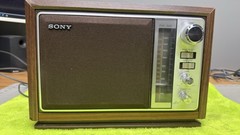 SONY FM/AM RADIO MODEL ICF-9740W TABLETOP WOOD GRAIN 13″ X 9″ + Antenna SERVICED