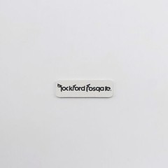 Rockford Fosgate Speaker Logo Badge Custom Made 32.5mm(1.28″)X11mm(0.43″)