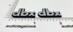 dbx Speaker Badge Logo Emblem Custom Made Incised Acrylic PAIR