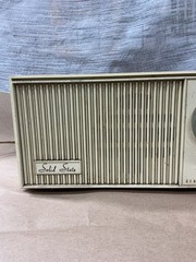 Vtg 1966 General Electric Table Top Beige Solid State FM AM Radio Tested works