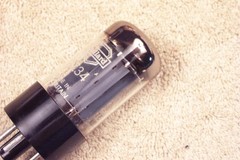 1, NEW, Mullard 5AR4 GZ34, fat base, dual getter, f31, Great Britain, 1958