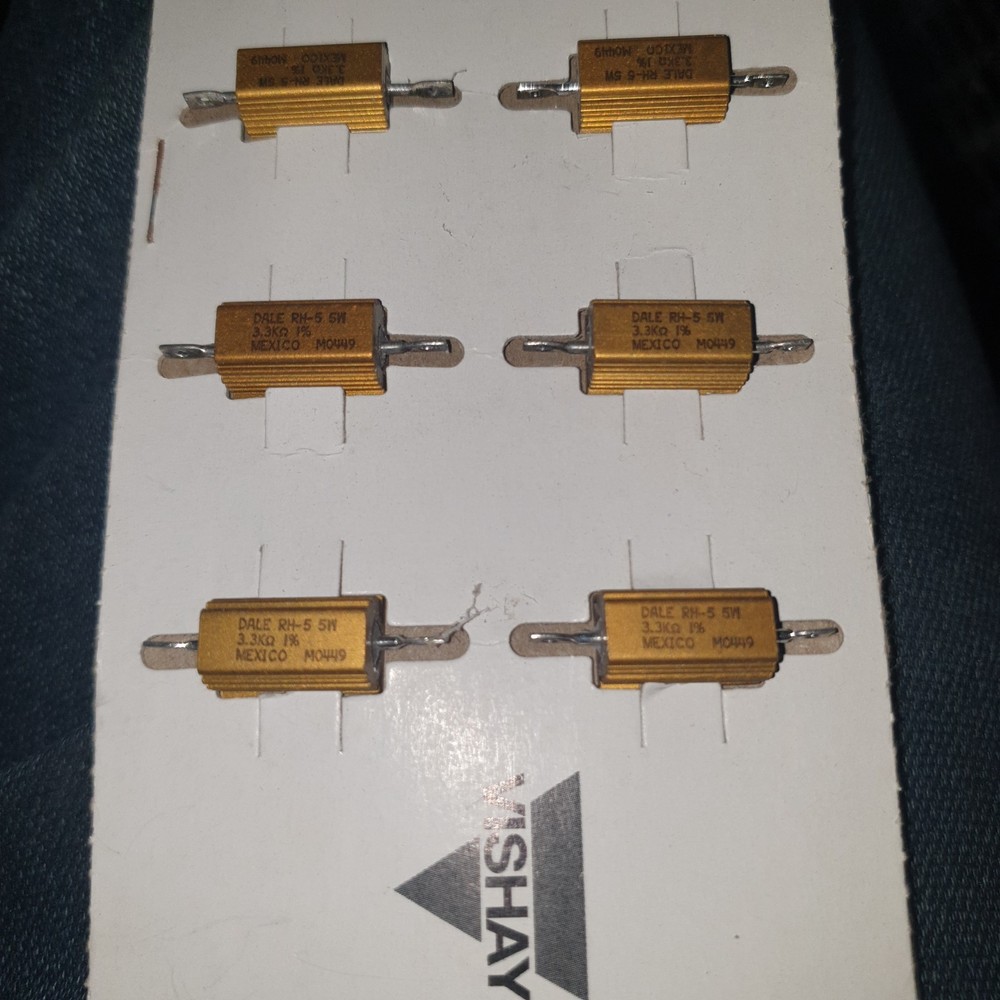 NEW VISHAY DALE RH-5 5W 3k3 5Watts 1% HI END Resistors for Audio! 10pcs