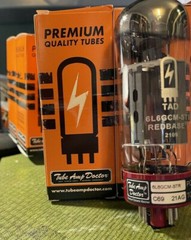 Factory Matched QUAD Tube Amp Doctor TAD 6L6 6L6GC 6L6GCM-STR REDBASE