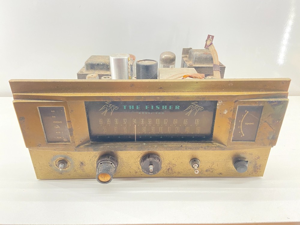 🔊Vintage 1950s The Fisher Model 500 Receiver Mono Amplifier Tube ~ Parts/Repair
