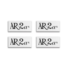 4pcs AR-2ax Speaker Grill Badges Aluminum 53.9mm(2.125″)X25.4mm(1″)