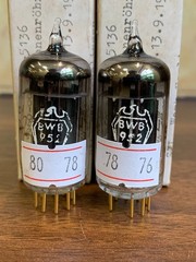 2 Tubes 5687-GB Sylvania Gold Pin – NOS NIB – Matched Pair – Same lot (Rare)