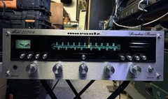 Marantz 2220b Vintage Analog Stereo Tuner Component Silver Face Dial Scale Knobs