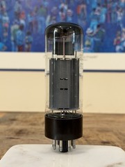 Mullard Gt Britain EL34 6CA7 XF2 Tube Blackburn OO TV7 TESTED Near NOS LEVEL