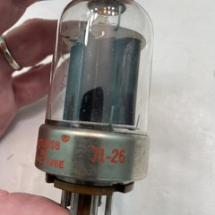 WESTINGHOUSE 6146B 8298 Metal Base Black Plate Vacuum Tube Untested