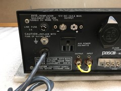 Vintage Paso TR 100 Series Solid State Amplifier Mfg Milano Italy 117V-60Hz 100W